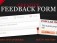 Creative Feedback Form