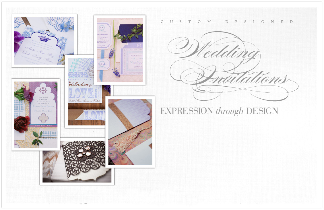 Custom Designed Wedding Invitations wedding