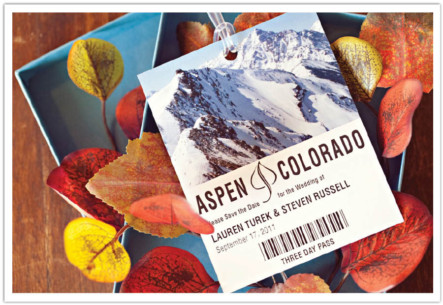 Aspen Destination Wedding Invitation