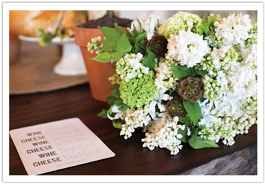 Green White Wedding Bouquet