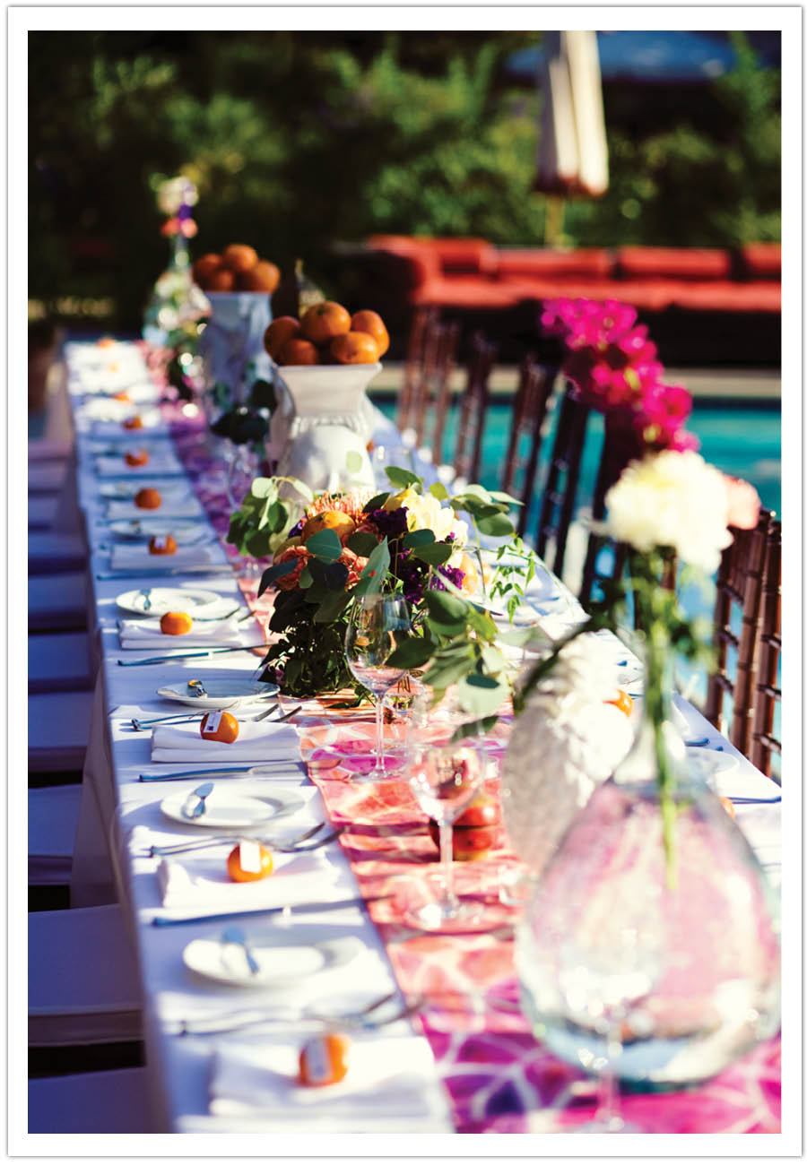 Moroccan Palm Springs Wedding Modern Colorful Wedding