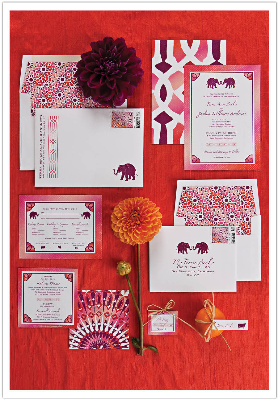 Moroccan Modern Wedding Invitations Moroccan Wedding Invitation