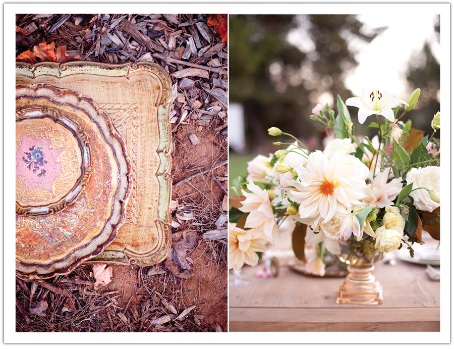 vintage glamour winery wedding