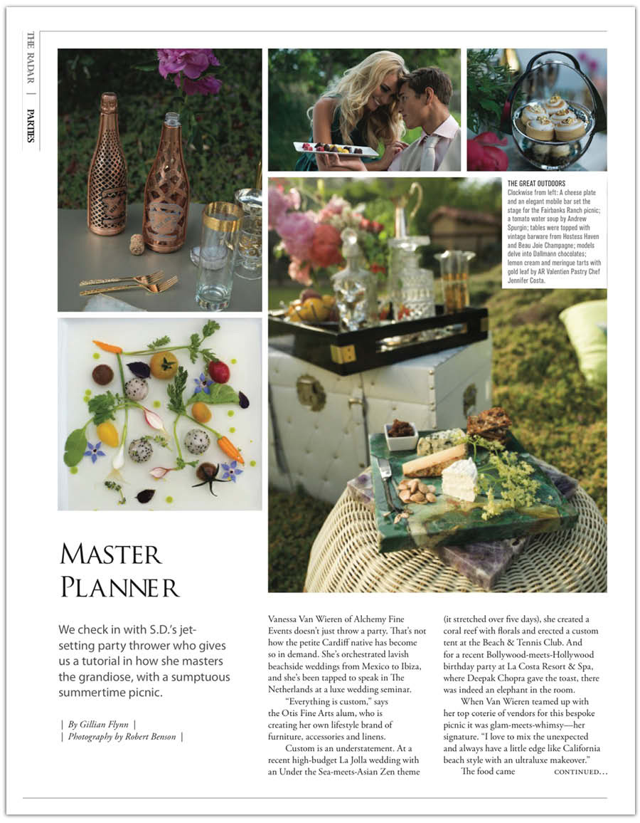 Luxury Picnic Alchemy Fine Events Riviera Magazine