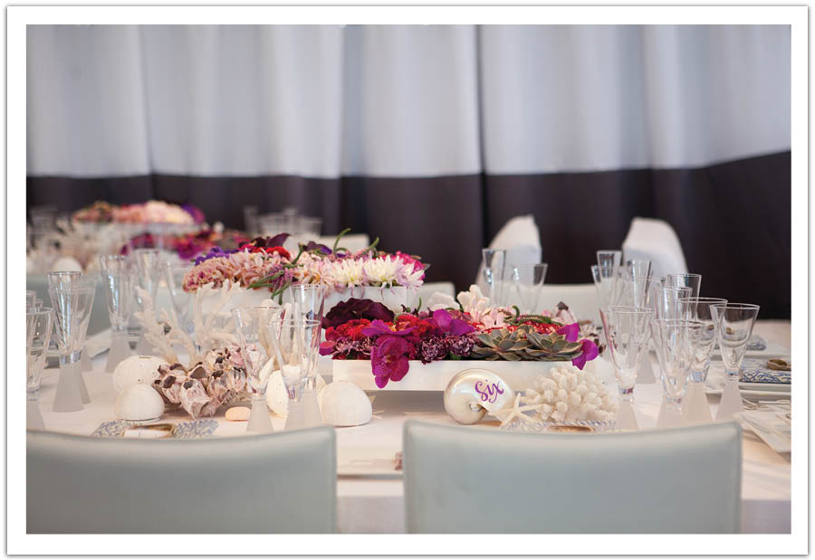 coral reef flowers modern la jolla beach weddng alchemy fine events