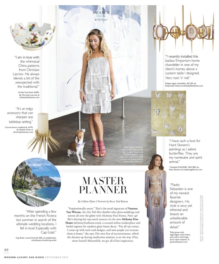 Vanessa Van Wieren Alchemy Fine Events Riviera Magazine